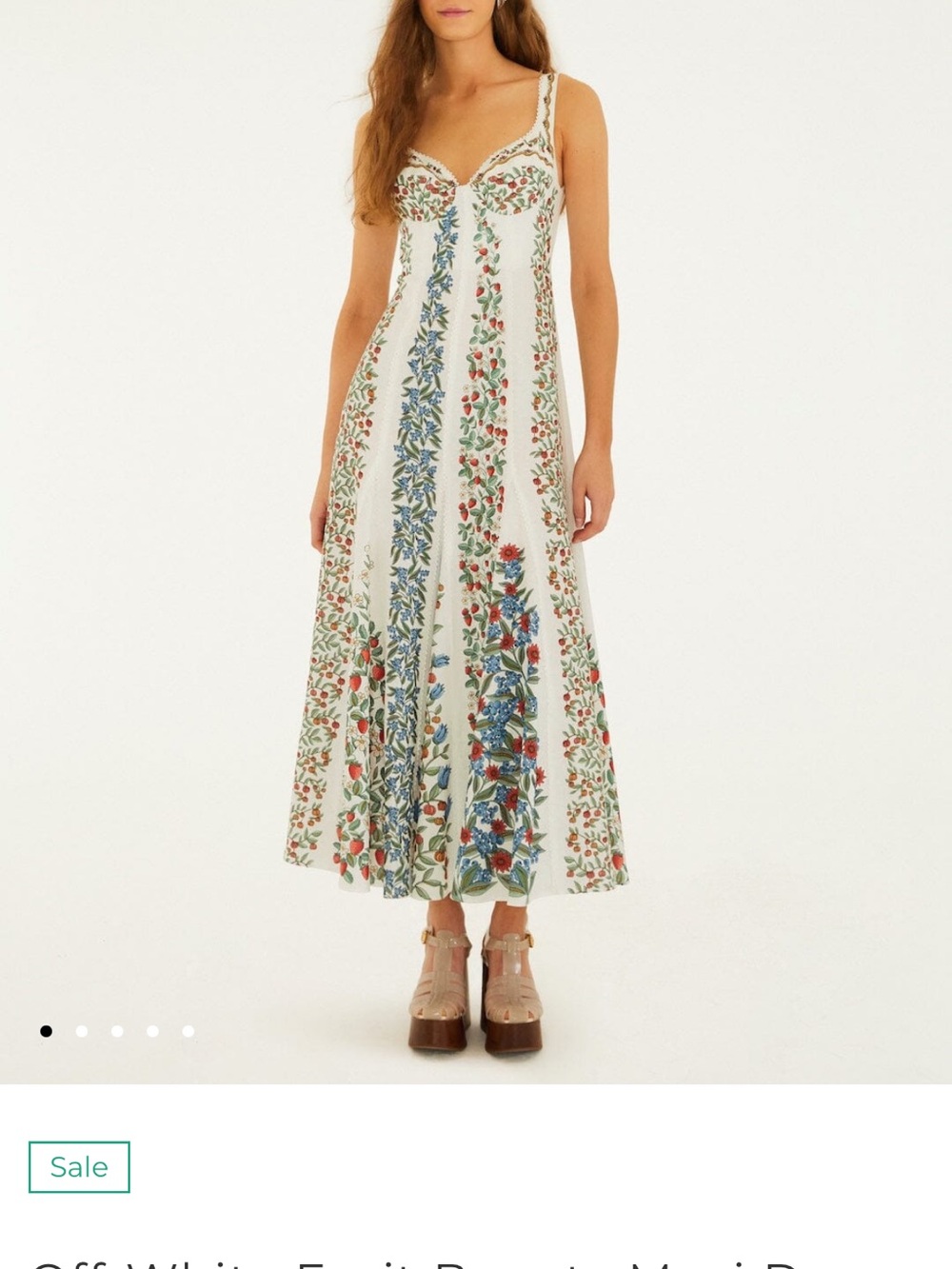 Farm Rio Fruit Beauty Maxi Dress Women's XS - Picture 2 of 4